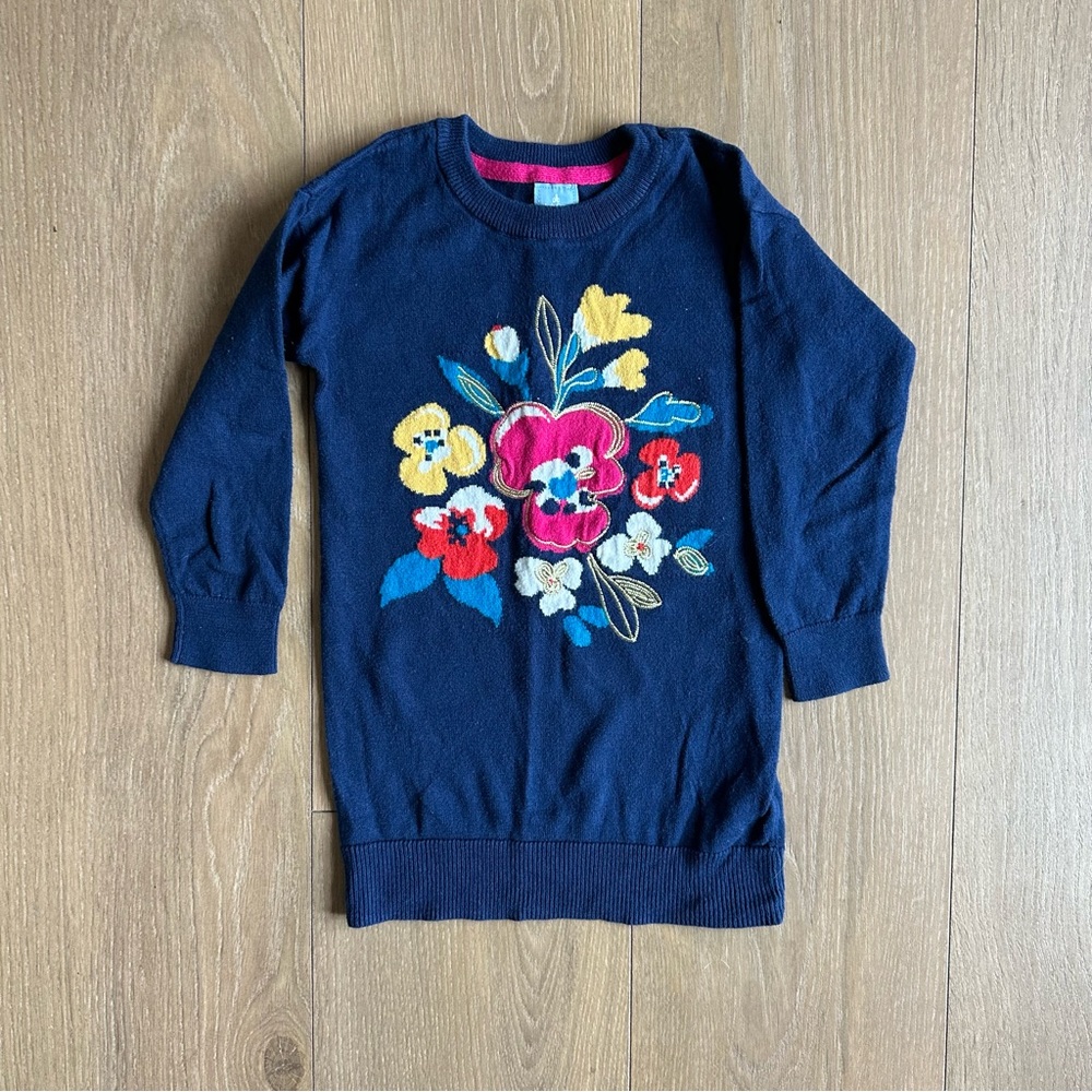 GAP Blue and Pink Floral Sweater